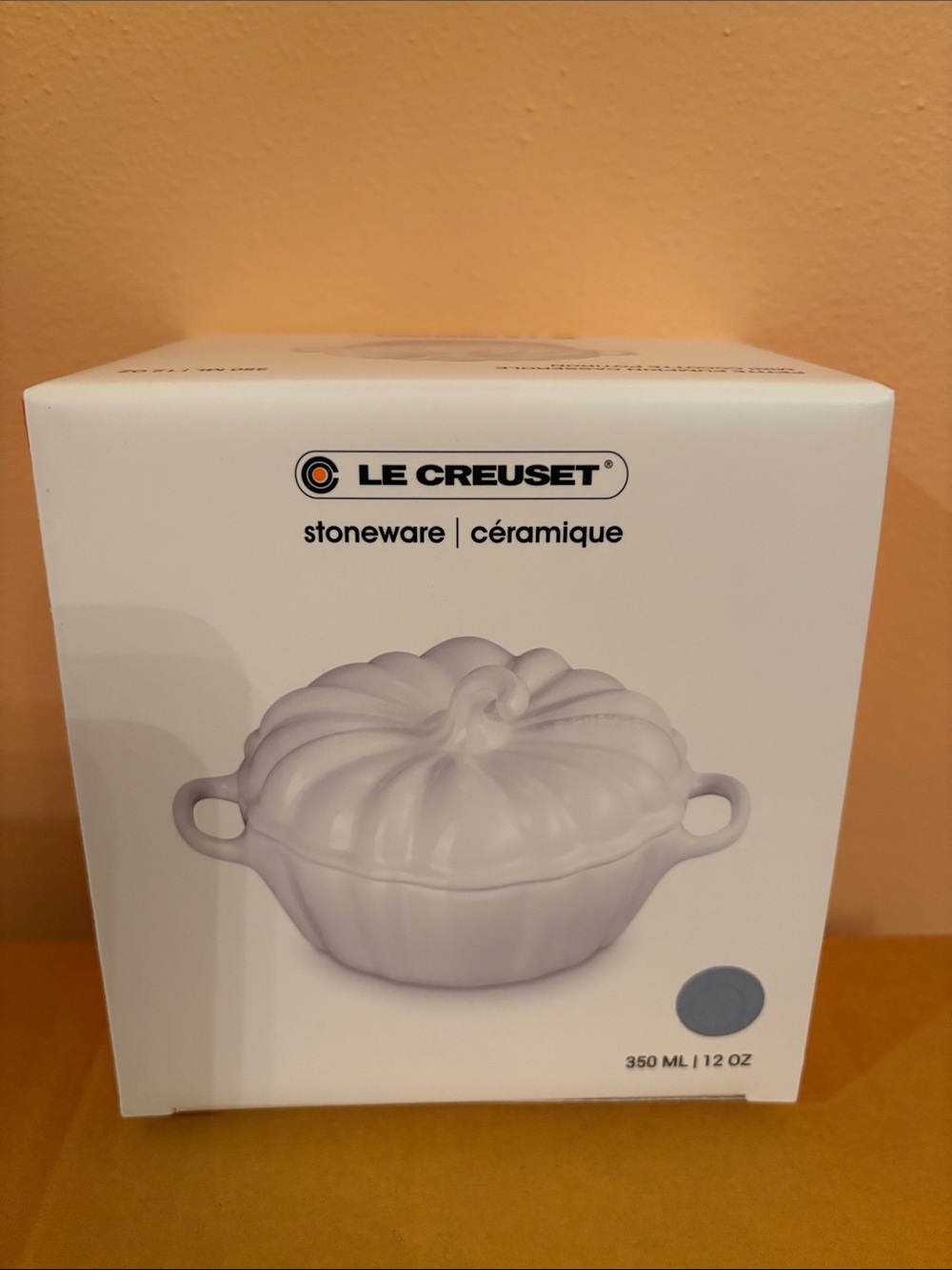Le Creuset 350ml Mini Cocotte in Sea Salt and White - Picture 14 of 15